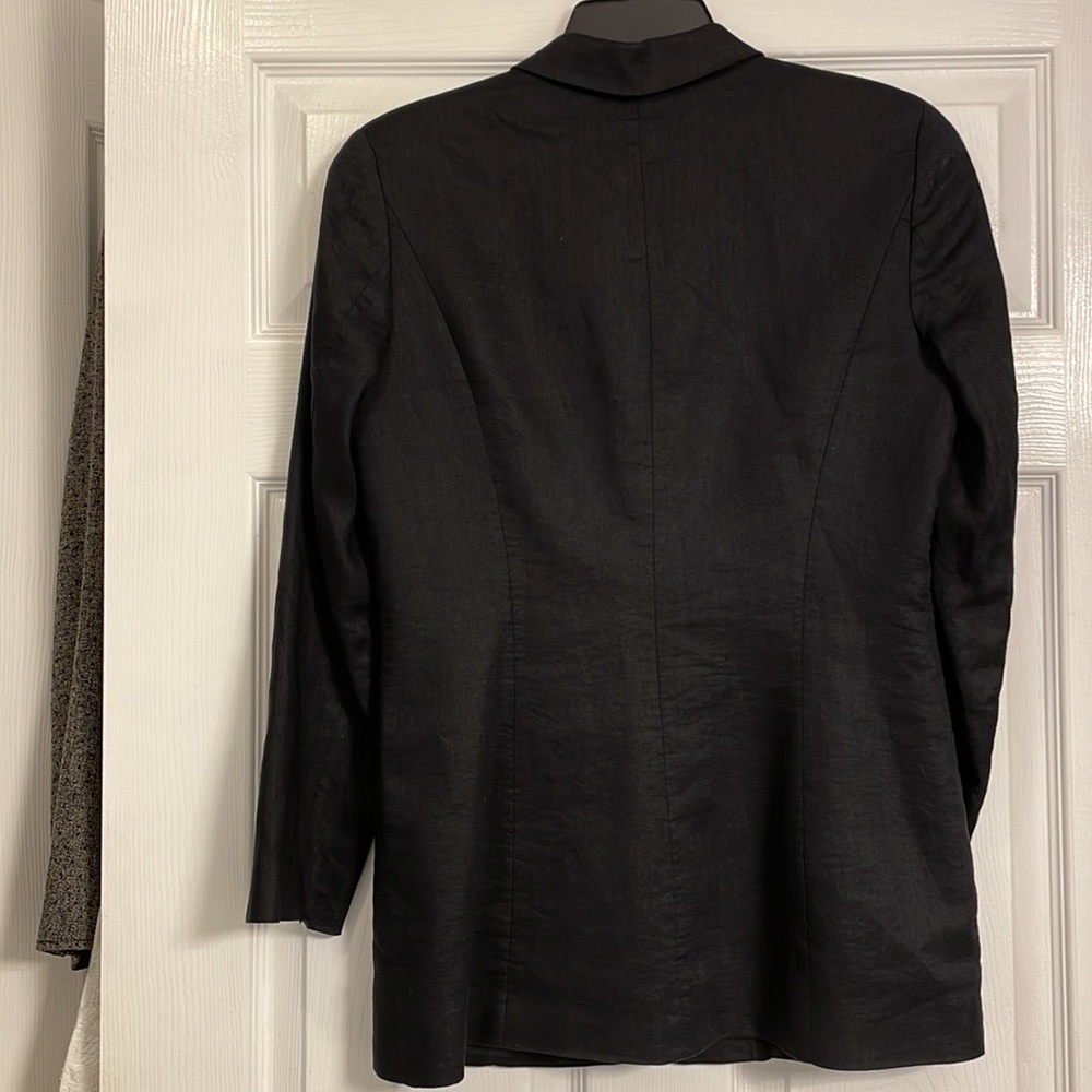 J Crew 6 button Parke Italian Linen Blazer EUC pure perfection Tall Sz 6-8 - Picture 3 of 3